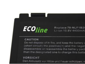 EcoLine - A32-F82 A32-F52 L0690L6 Batterij Geschikt voor de Asus A32-F82 K40 K50 K60 K70 / 11.1V 4400mAh