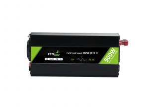 EcoLine - Inversor 12V a 220V/230V - Potencia 500w - Onda senoidal pura - Convertidor de tensión