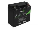 EcoLine - Batería AGM 12V - 20AH VRLA - 181 x 77 x167 - Batería de ciclo profundo